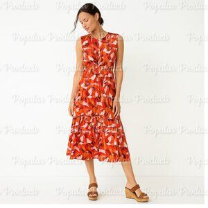 Nine West | Tiered Midi Dress, Floral